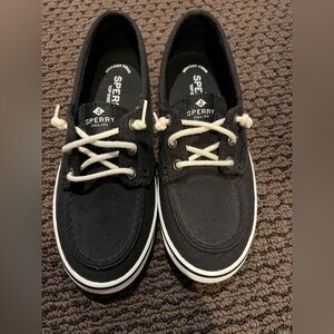 Sperry Black Canvas Shoes